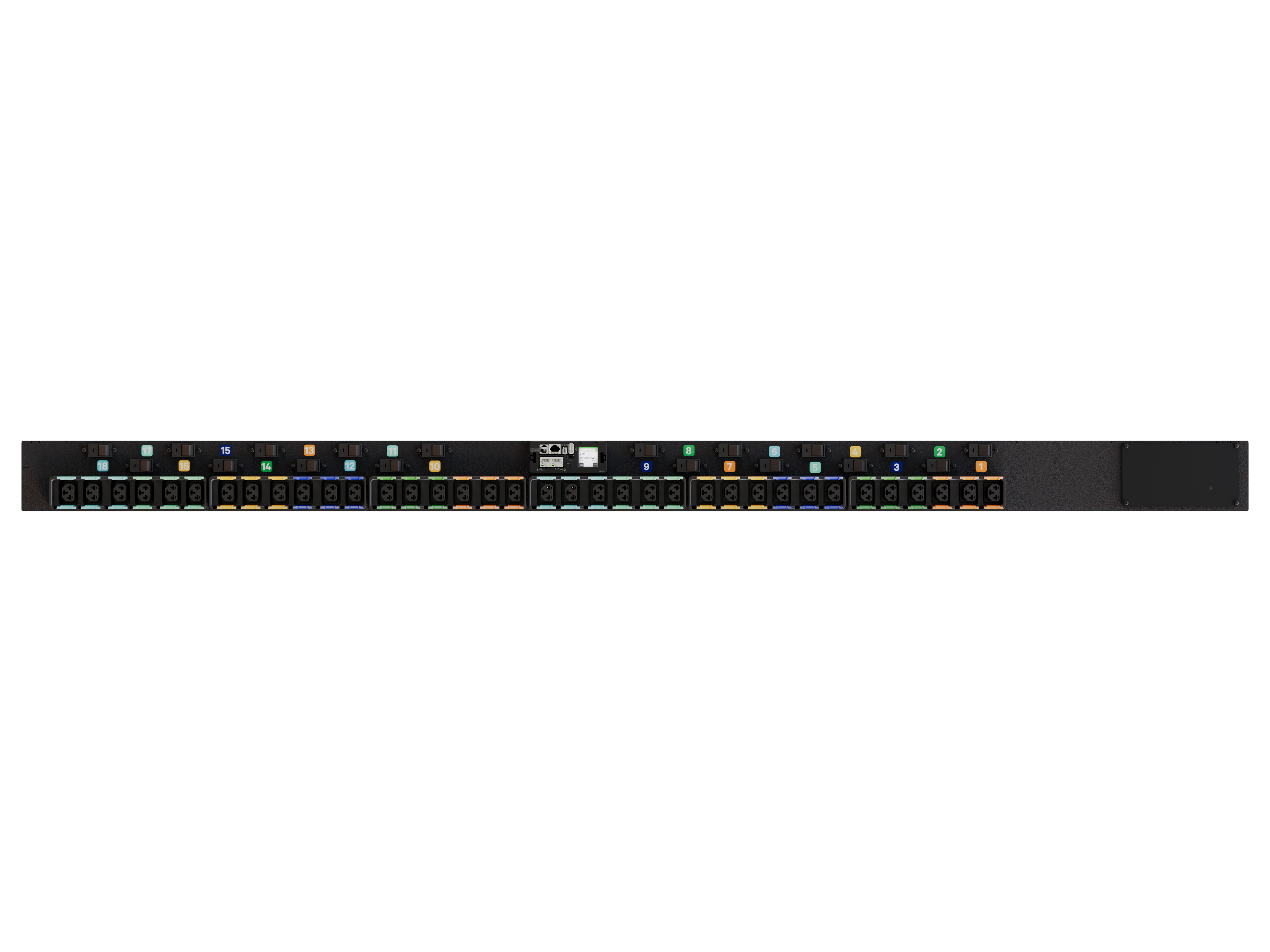 RPDU, Switched Outlet Level Monitoring, 80A, 240/415V WYE, 57.6KW, Vertical, (36 VP7UA0A0