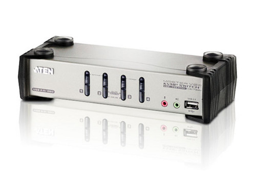 Aten CS1734B 4-Port USB2.0 KVMP Switch with Audio Support