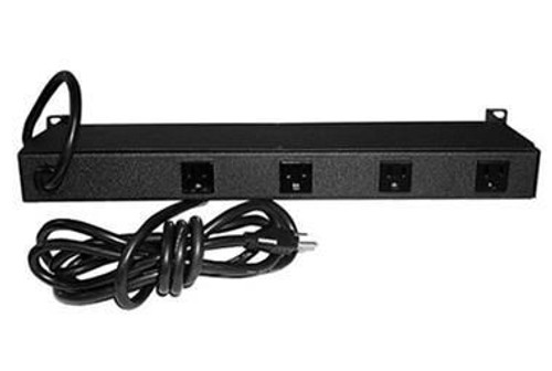 Chatsworth 12301-725 Horizontal Power Strip Black; 15A