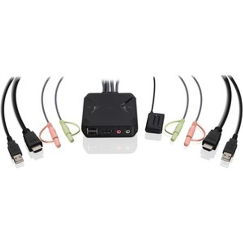 IOGEAR GCS92HU 2PORT 4K KVM SWITCH WITH HDMI USB & AUDIO CONNECTIONS