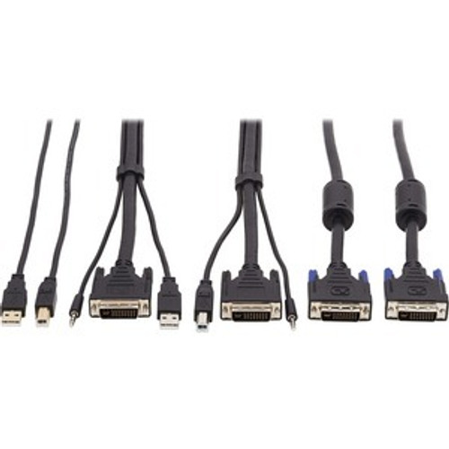 Tripp Lite P784-010-DVU 10FT DVI USB 3.5MM 3XM/M USB M/M DVI M/M KVM CABLE KIT