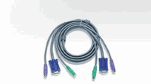Aten 2L1001P/C 6' PS2 KVM Cable-VGA & PS2 to VGA & PS2