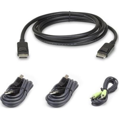 Aten 2L7D02UDPX4 6ft. Single DisplayPort Secure KVM Cable Kit