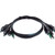 Black Box SKVMCBL-2DP-06TAA 6FT KVM USB DUAL DISPLAYPORT CABLE WITH AUDIO