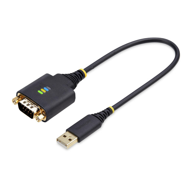 1FT (30CM) USB to Serial Adapter Cable, COM Retention, Interchangeable Screws/NU 1P1FFC-USB-Serial