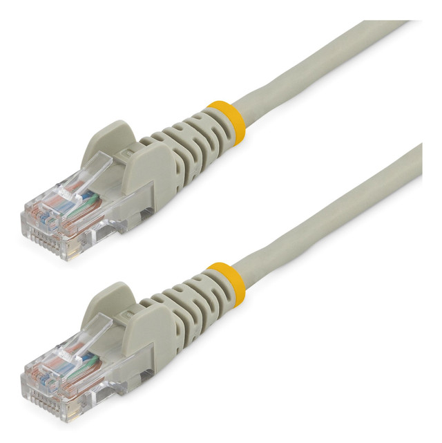 10FT GRAY Snagless CAT5E UTP Patch Cable 45PATCH10GR