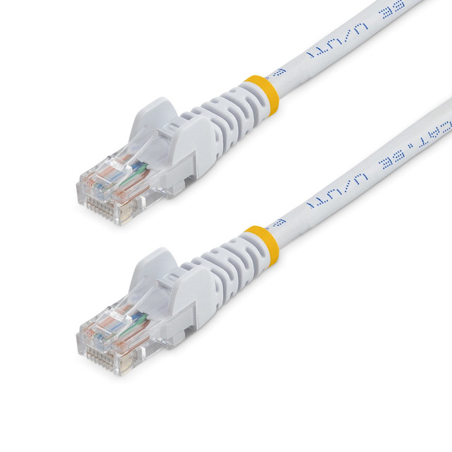 25FT White Snagless CAT5E Patch Cable 45PATCH25WH