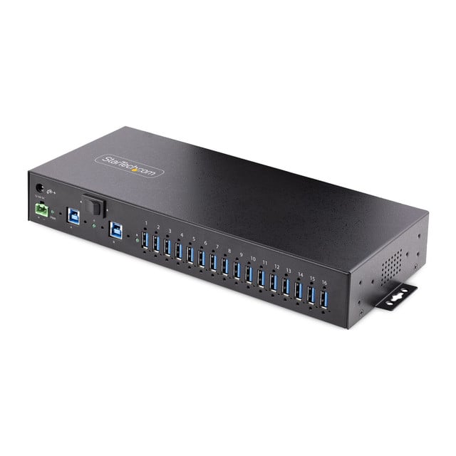 16-PORT Industrial USB 3.0 HUB 5GBPS, Metal, Mountable, ESD Protection, Terminal 5G16AINDS-USB-a-HUB