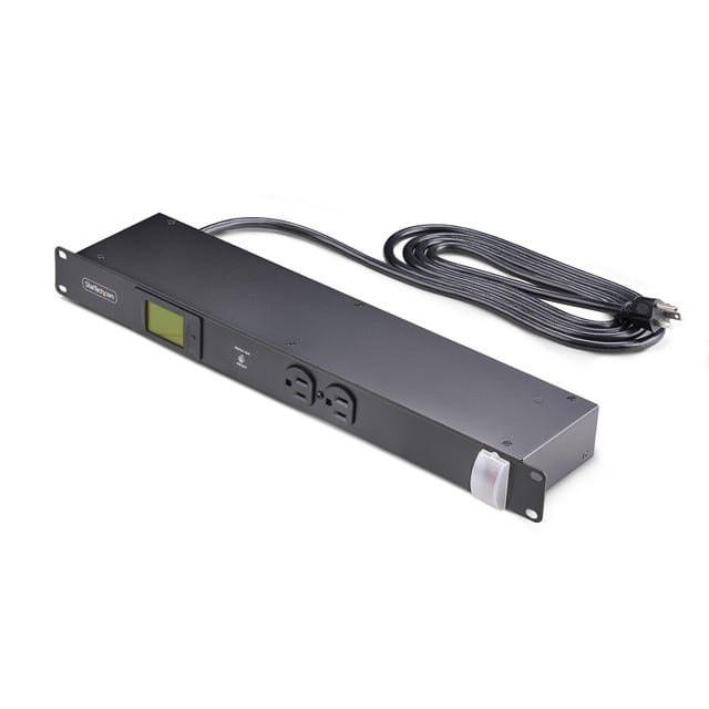 8-Outlet Horizontal RACK Mount Metered PDU, 1U Server Power Strip W/Surge Protec 8NM8-RACK-Mount-PDU