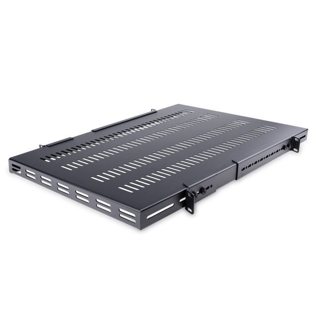 1U Adjustable Mounting Depth Vented RACK Mount Shelf - Heavy DUTY Fixed Server R Adjshelfhdv