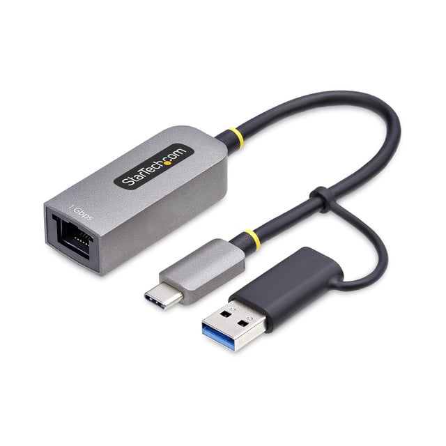 USB-C to Ethernet Adapter WITH USB-a Dongle, 10/100/1000MBPS, USB 3.0 to Gigabit C21GA-USB-Ethernet