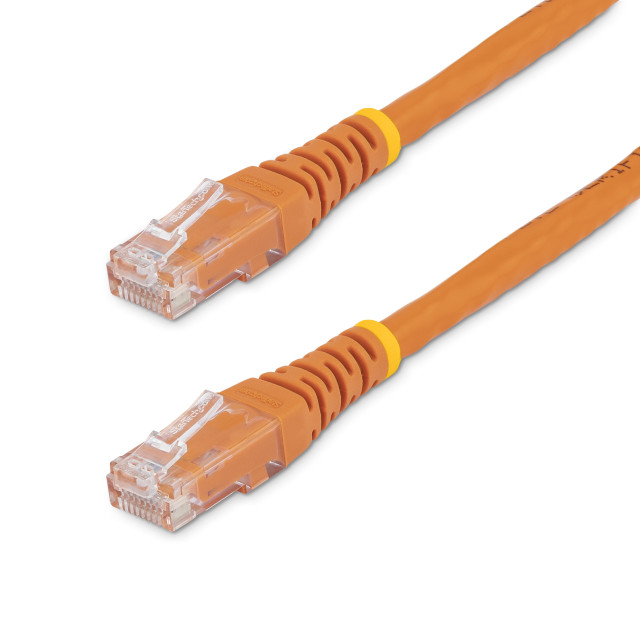 6FT Orange CAT6 Ethernet Cable Delivers Multi Gigabit 1/2.5/5GBPS & 10GBPS up to C6PATCH6OR