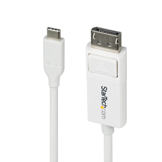 6FT (2M) USB-C to Displayport 1.2 Cable, Bidirectional, 4K 60HZ, White Video ADA CDP2DP2MBW