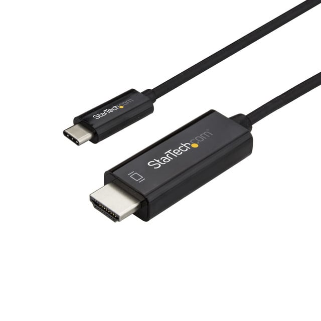 Black 3.3FT/1M USB TYPE C DP ALT MODE HBR2 to HDMI 2.0 Cable 4K 60HZ/1080P   7.1 CDP2HD1MBNL