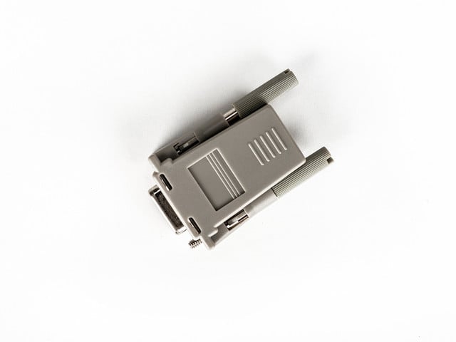 Vertiv Avocent ADB0210 cable gender changer 9-pin DB-9 RJ-45 Black
