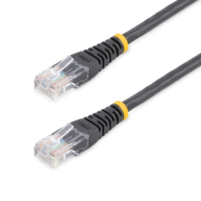 1FT Black Molded CAT5E UTP Patch Cable M45PATCH1BK