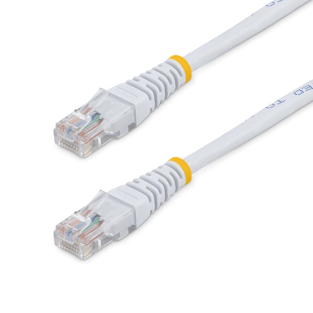 1FT White Molded CAT5E UTP Patch Cable M45PATCH1WH