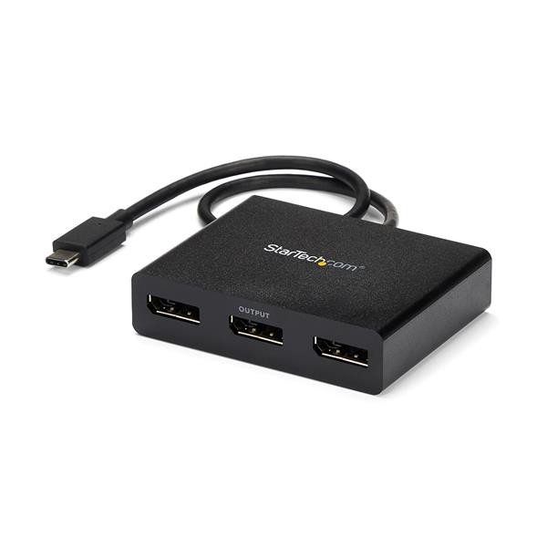 StarTech.com MSTCDP123DP USB graphics adapter 3840 x 2160 pixels Black