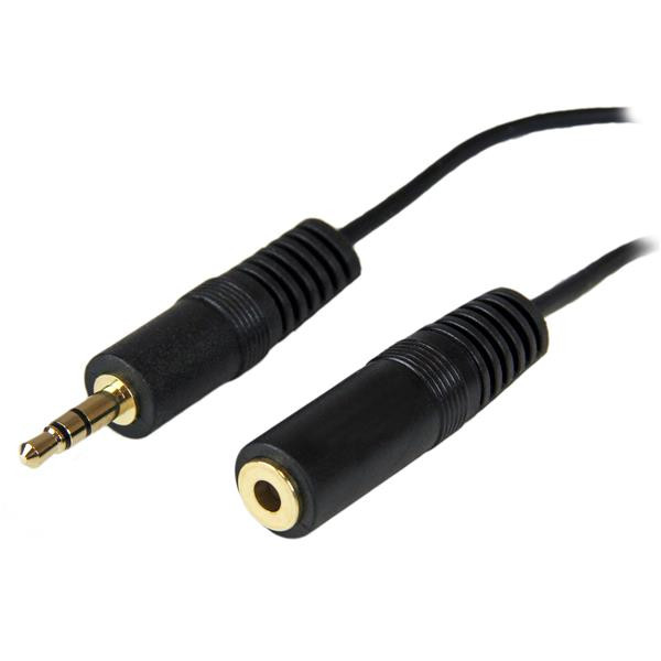 Speaker Extension Audio Cable - 3.5 MM MINI-JACK LEFT Connector - MALE LEFT GEND MU12MF