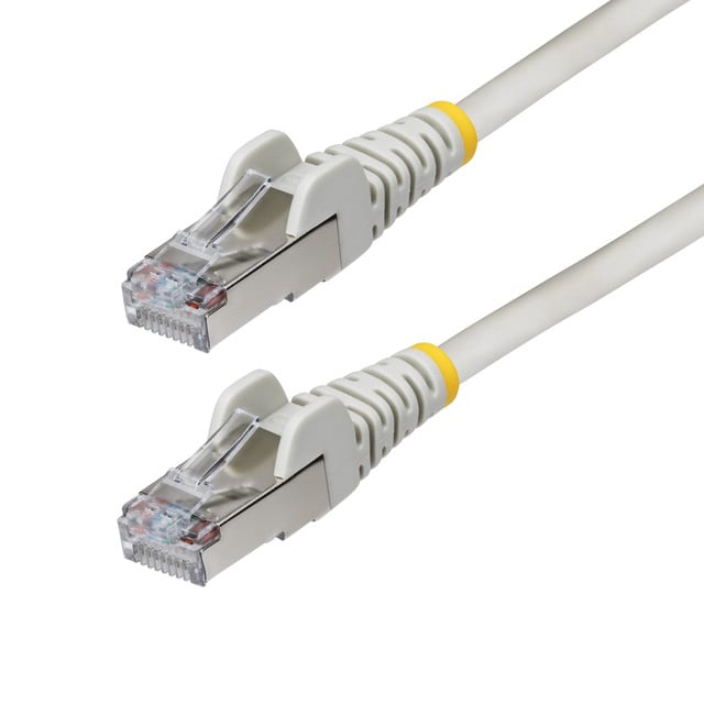 5FT GRAY CAT6A Ethernet Cable, Snagless RJ45, 10G, 100W POE, S/FTP, LSZH, 27AWG NLGR-5F-CAT6A-Patch