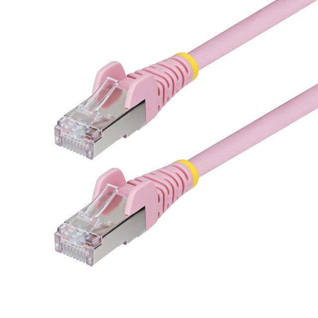 1FT PINK CAT6A Ethernet Cable, Snagless RJ45, 10G, 100W POE, S/FTP, LSZH, 27AWG NLPN-1F-CAT6A-Patch