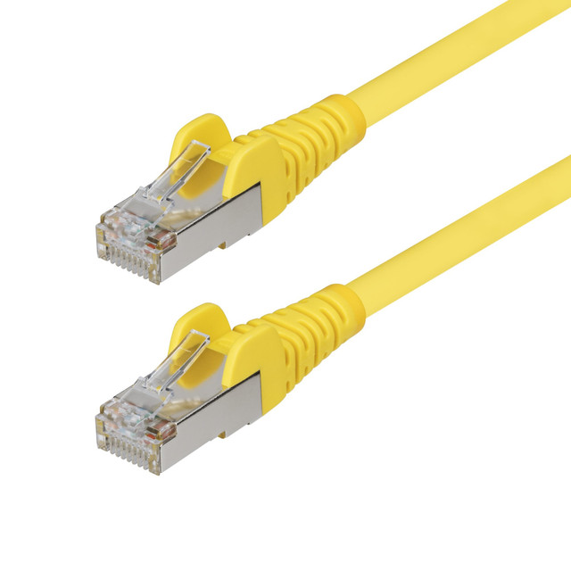 25FT Yellow CAT6A Ethernet Cable, Snagless RJ45, 10G, 100W POE, S/FTP, LSZH, 27A NLYL-25F-CAT6A-Patch