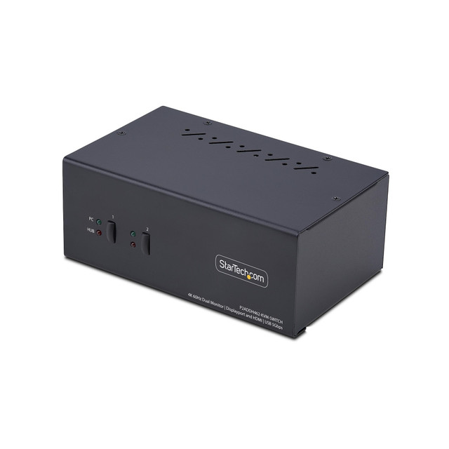 2-PORT DUAL-Monitor Displayport and HDMI KVM Switch, 4K 60HZ, 1X HDMI & 1X DP MO P2ADDH462-KVM-Switch