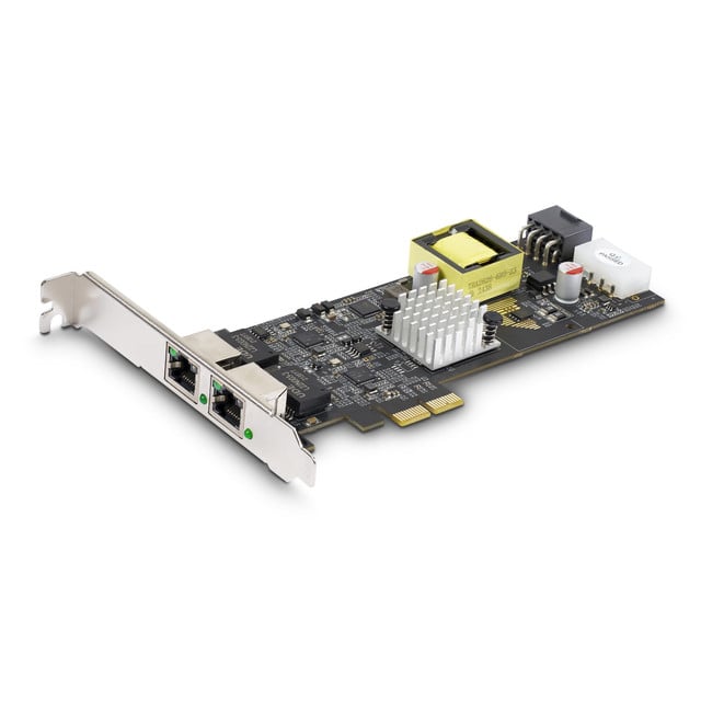 2-PORT 2.5GBPS Nbase-T POE Network CARD, DUAL Intel I225-V, 802.3AF/at POE+ MULT PR22GIP-Network-CARD