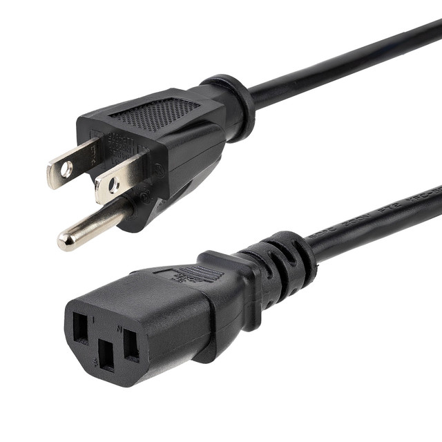 10FT (3M) 18AWG Flexible Computer Power CORD W/ NEMA 5-15P and IEC 60320 C13 CON PXT101_10