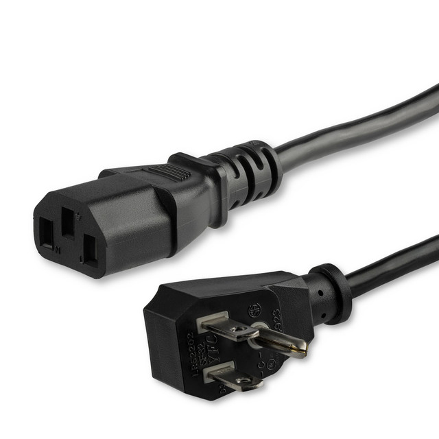 6FT (1.8M) 18AWG Flexible Computer Power CORD W/ FLAT NEMA 5-15P and IEC 60320 C PXTF1016