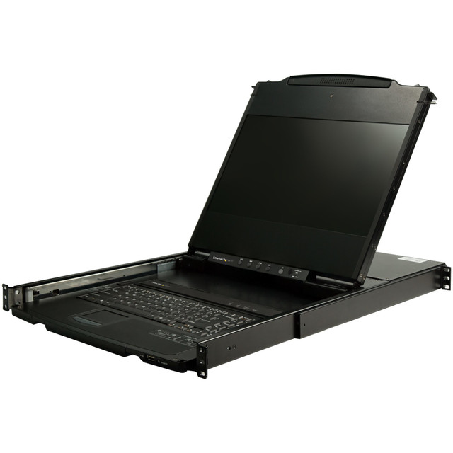 Rackmount KVM Console Drawer W/DUAL Rails Allowing Screen   Keyboard to BE Pulle RKCOND17HD