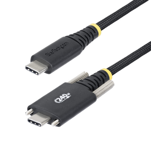 6.6FT (2M) USB-C Charging Cable, SIDE Screw Locking, 240W (5A) PD EPR, Silicone S2CEPR2M-Usbsl-Cable