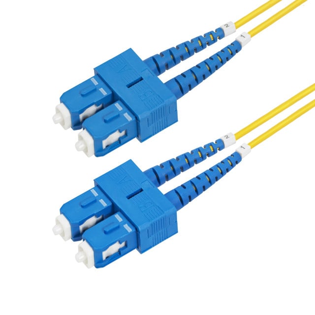 30M (98.4FT) SC to SC (UPC) OS2 Single MODE Duplex Fiber Optic Cable, 9/125M, 40 SMDOS2SCSC30M