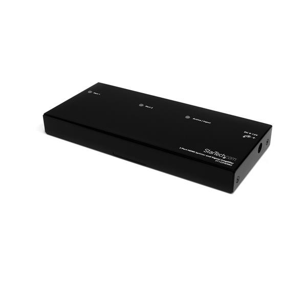 Displays the SAME Image WITH Sound on 2 Screens; Splitter / Signal Amplifier - E ST122HDMI2