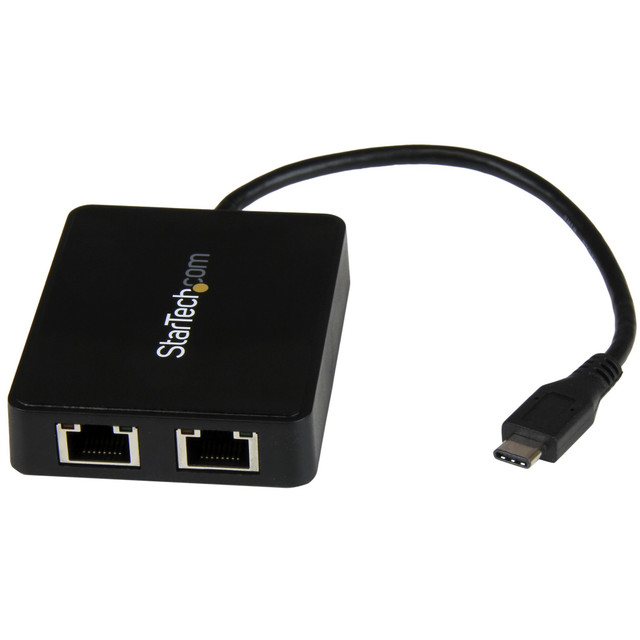 USE the USB-C PORT on YOUR Laptop to ADD LAN Access WITH TWO GBE Ports a USB-a P US1GC301AU2R