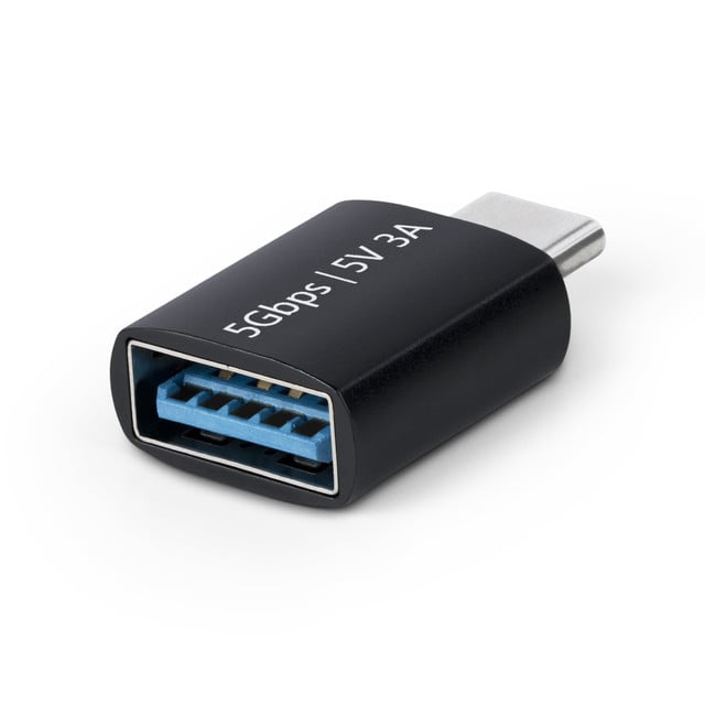 USB-C to USB-a Adapter, USB 5GBPS, Compact USB-C MALE to USB-a Female Adapter, D USB31CAADGCP