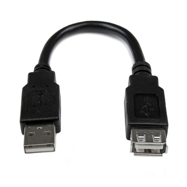 Extends the Length YOUR Current USB Device Cable by 6 Inches - 6 INCH USB a to a USBEXTAA6IN