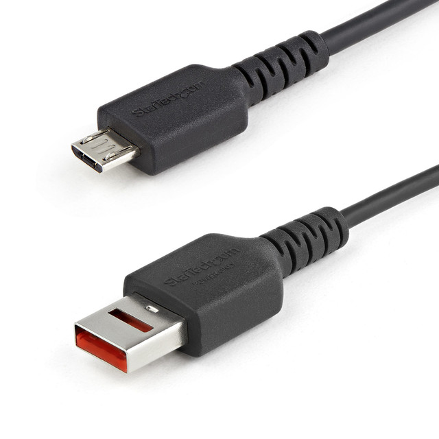 3FT USB-a to Micro-B Secure Charging DATA Blocker Adapter Cable - Prevents DATA USBSCHAU1M