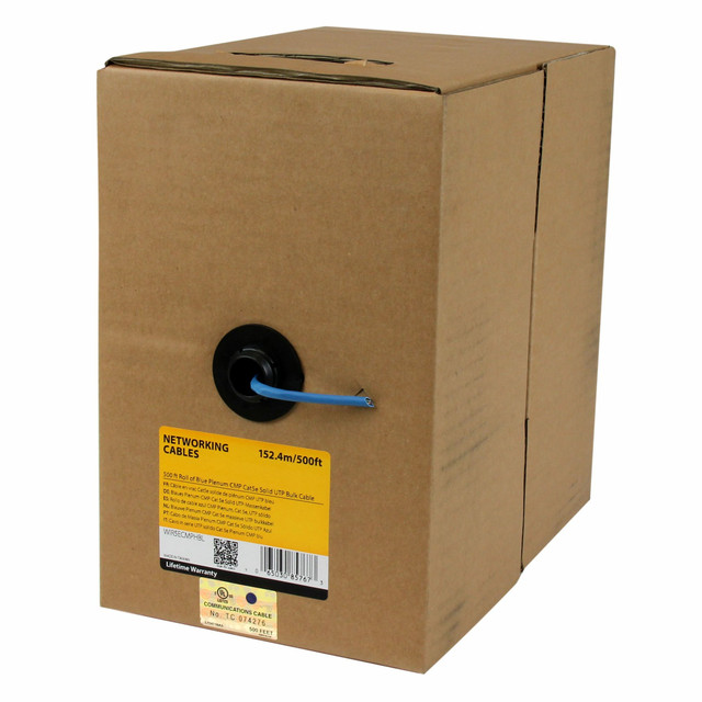 MAKE Reliable Horizontal Ethernet Connections in Applications Requiring Plenum R WIR5ECMPHBL
