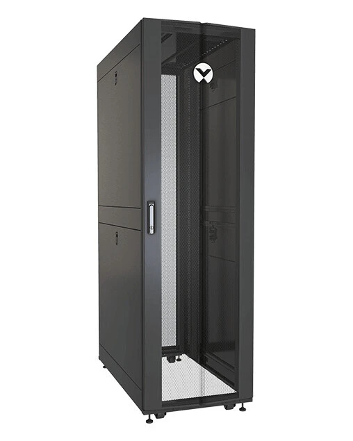 Vertiv VR3100TAA rack cabinet 42U Freestanding rack Black, Transparent