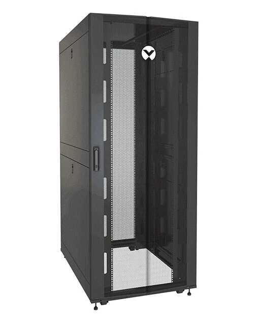 Vertiv VR3350SP rack cabinet 42U Freestanding rack Black, Transparent