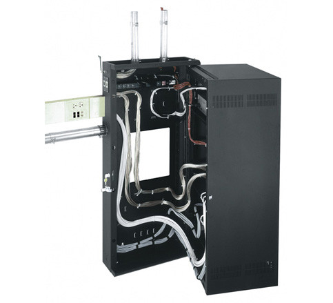 24SP/32D WALL RACK,Black DWR-24-32