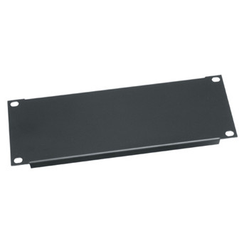 Middle Atlantic 1 RU Flat Half-Rack (10" Wide) Blank Panel, Flat Blank Rack Panel, Black Brushed and Anodized Aluminum