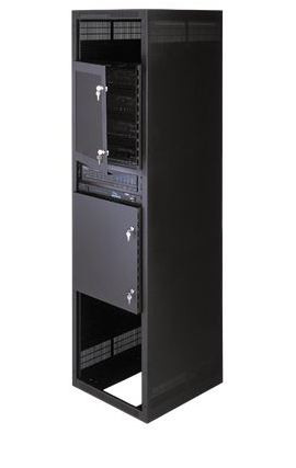 Security DOOR, 15 RU, Solid,Keylocked DOOR Controls Access to Equipment; Solid S SSDR-15