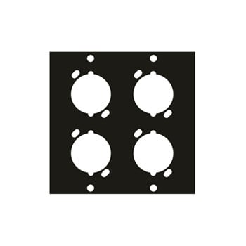 Middle Atlantic UCP Module with Four XLR Female Punchouts