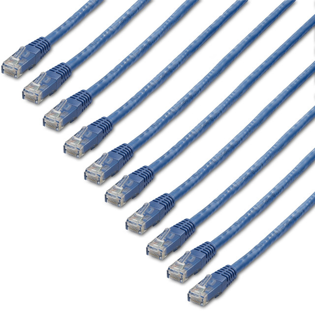 StarTech.com C6PATCH6BL10PK networking cable Blue 71.7" (1.82 m) Cat6 U/UTP (UTP)
