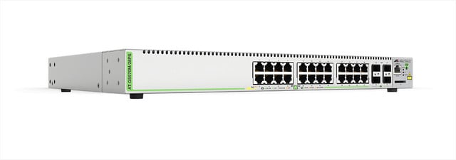 L2+ Managed, 24 X 10/100/1000MBPS, 4 X SFP Uplink Slots, 1 Fixed AC Power Supply at-GS970M/28PS-10
