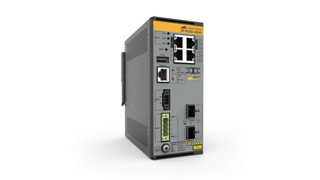 4X 10/100/1000T, 2X 1G/10G SFP+, Industrial Ethernet, Layer 2+ Switch, POE++ SUP at-IE220-6GHX-980