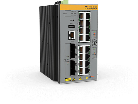 L3 Industrial Ethernet Switch, 20 PORT at-IE340-20GP-80