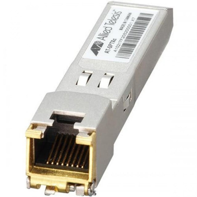 TAA, SFP Pluggable Module, 10/100/1000TX, 100M, RJ45 CONN. (0 to 70 C) at-Sptxc